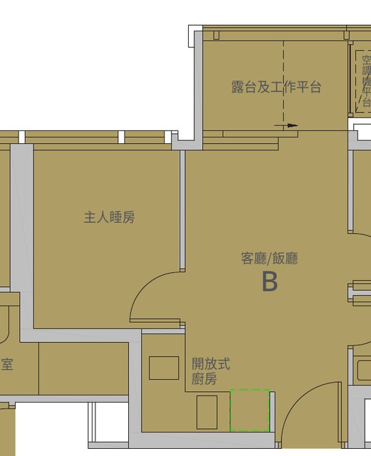 B室平面圖（摘自賣方資料）