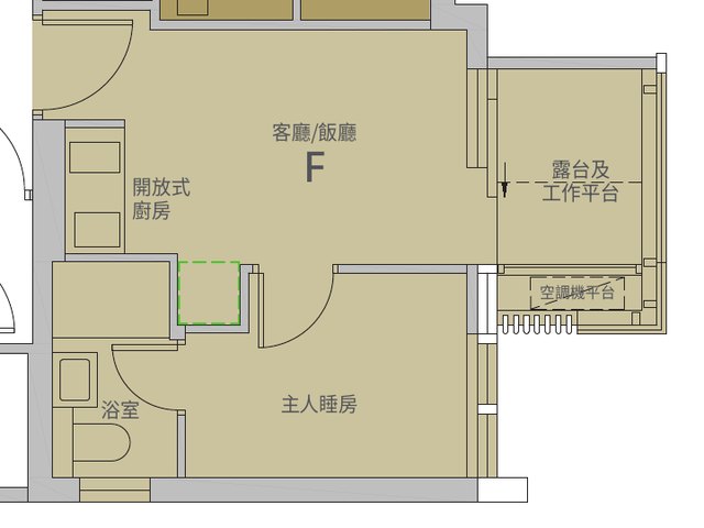 F室平面圖（摘自賣方資料）